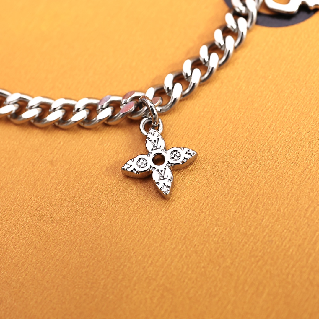 Louis Vuitton Monogram Lock Bracelet - PerfectKickZ