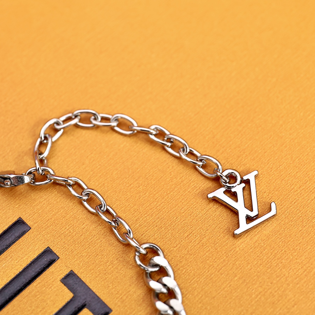 Louis Vuitton Monogram Lock Bracelet - PerfectKickZ
