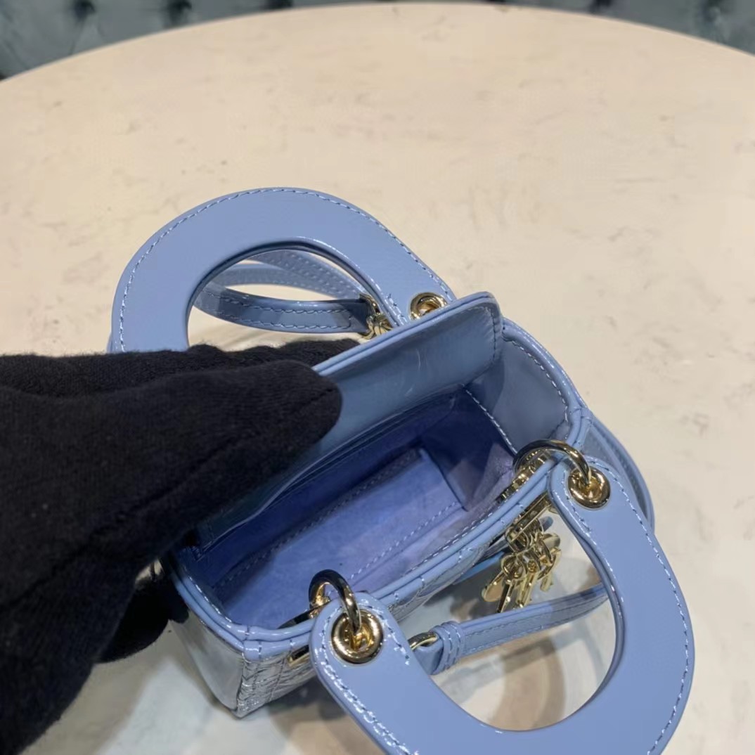 Dior Lady Bag  Cannage Calfskin（12-10-5CM） - PerfectKickZ