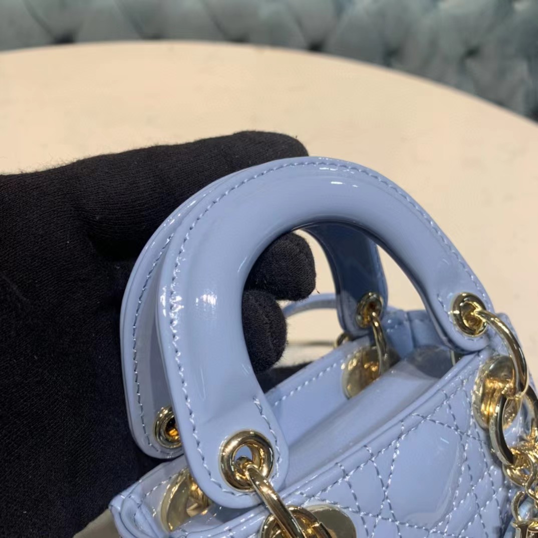 Dior Lady Bag  Cannage Calfskin（12-10-5CM） - PerfectKickZ