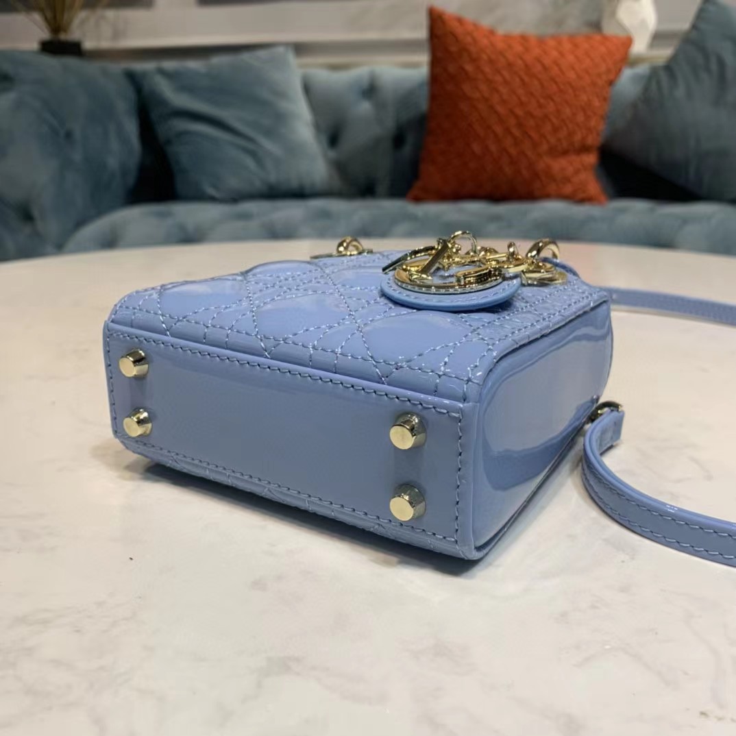 Dior Lady Bag  Cannage Calfskin（12-10-5CM） - PerfectKickZ
