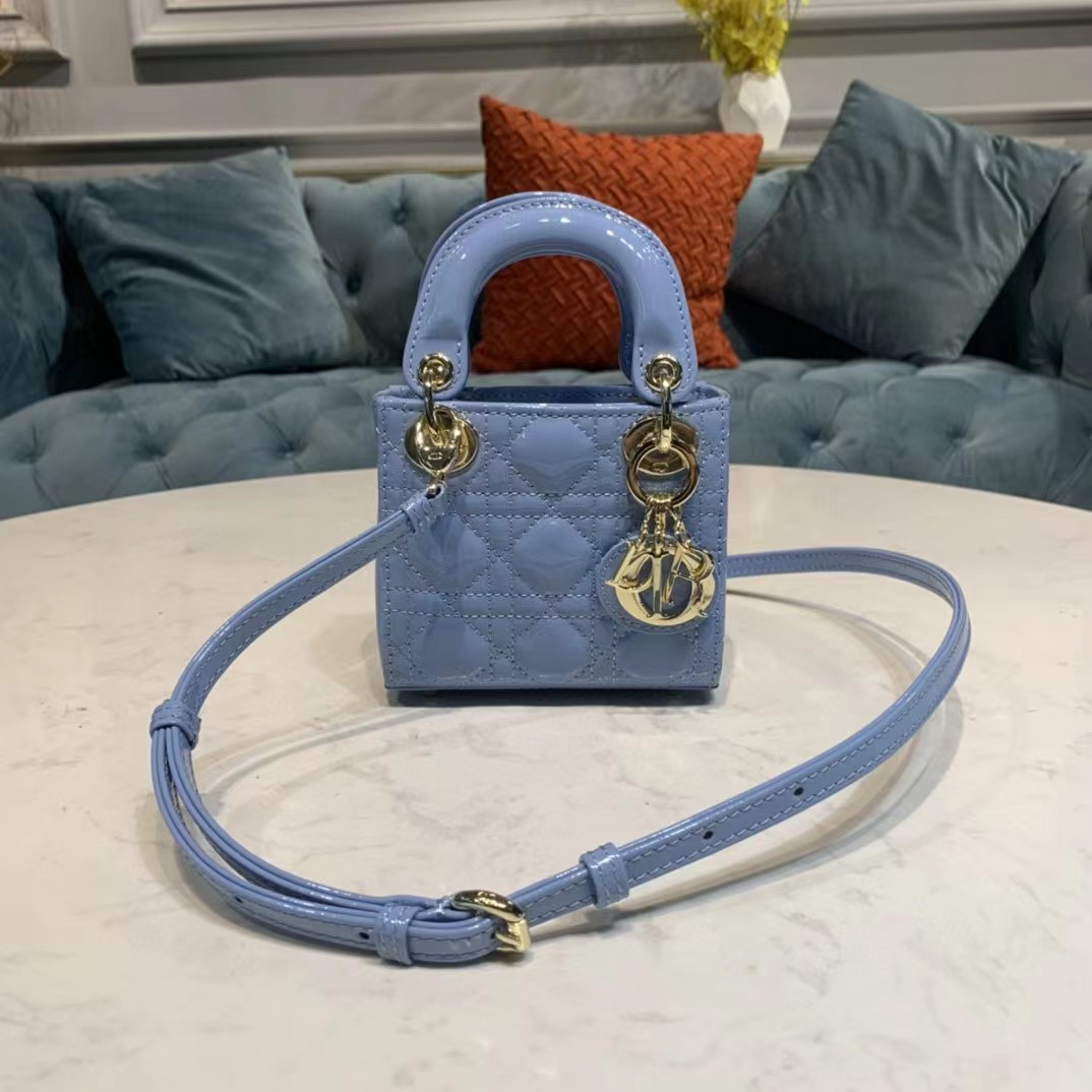 Dior Lady Bag  Cannage Calfskin（12-10-5CM） - PerfectKickZ