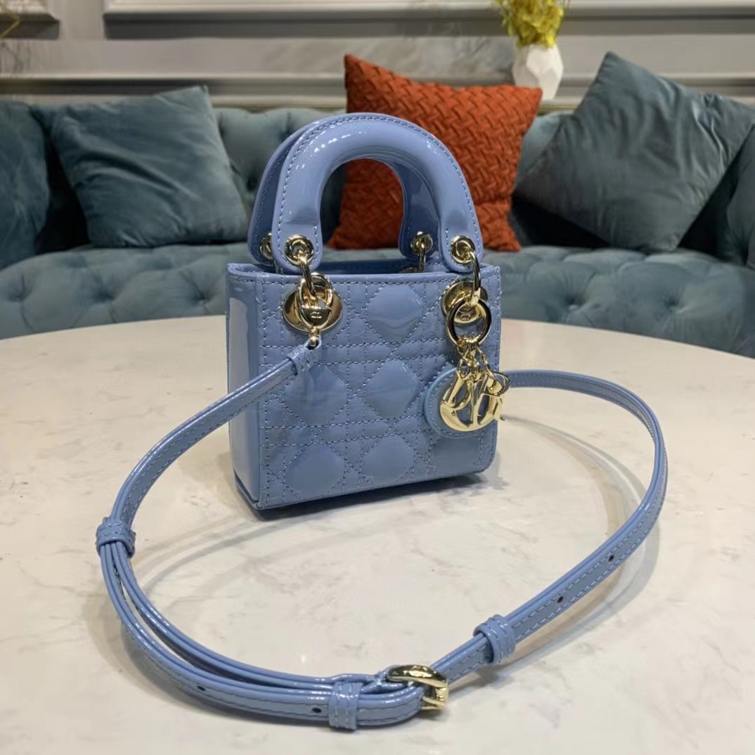 Dior Lady Bag  Cannage Calfskin（12-10-5CM） - PerfectKickZ