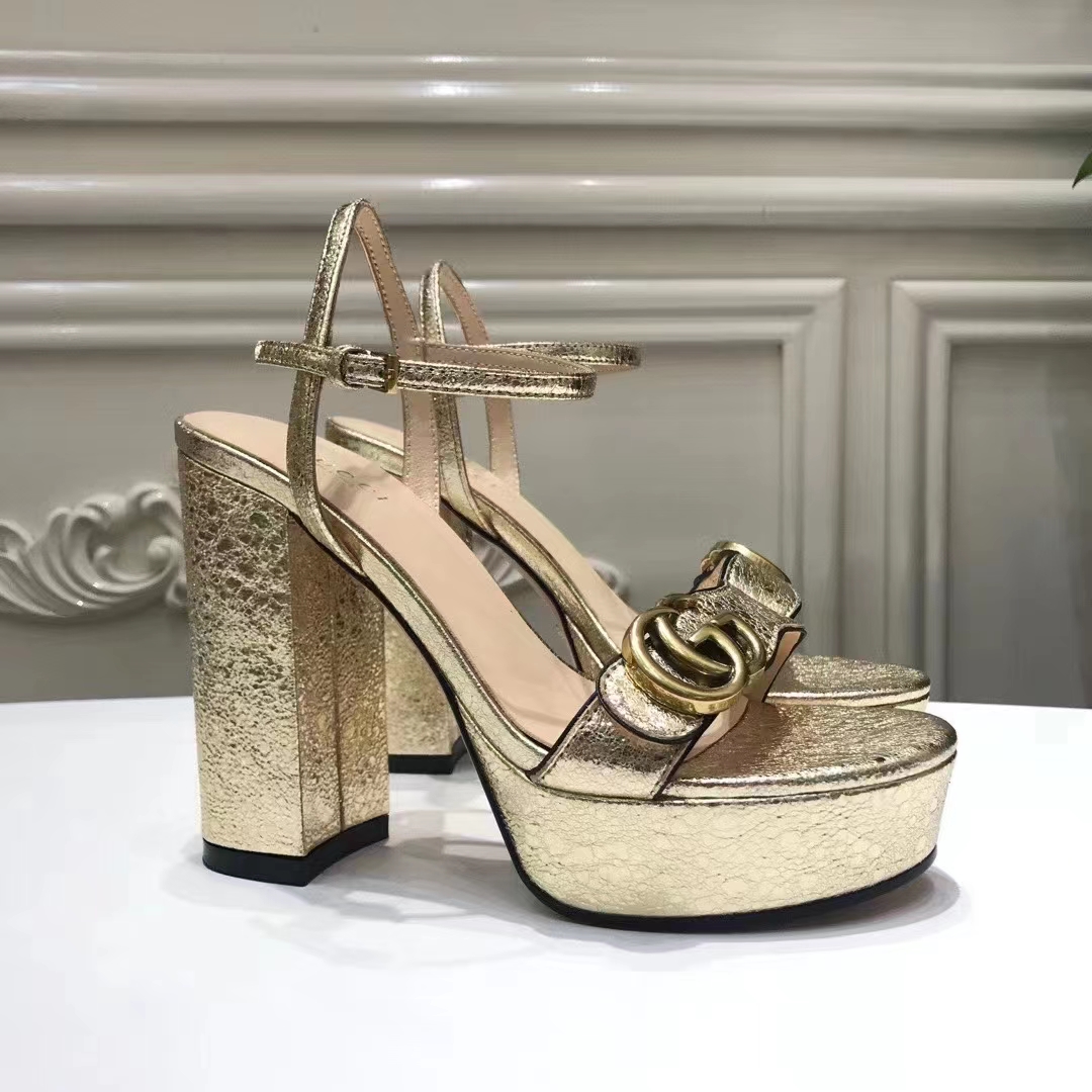 Gucci GG High Heeled Sandals - PerfectKickZ