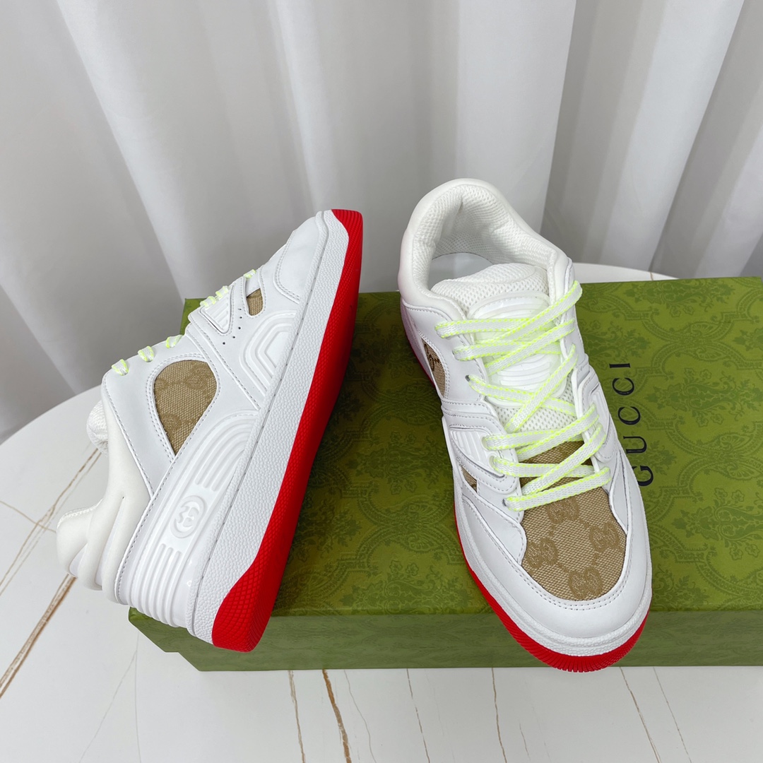 Gucci  Basket Sneaker With Lnterlocking G  - PerfectKickZ