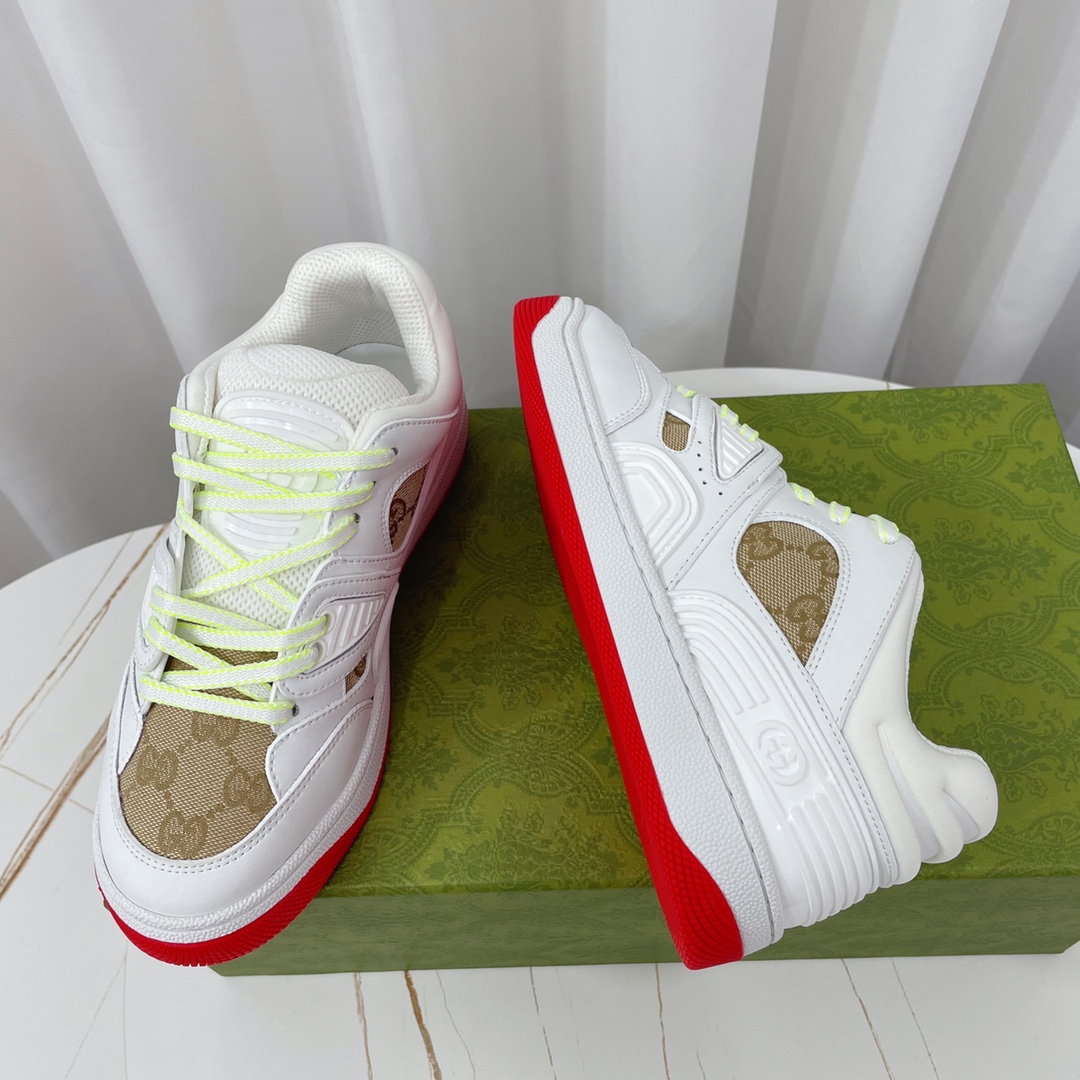 Gucci  Basket Sneaker With Lnterlocking G  - PerfectKickZ
