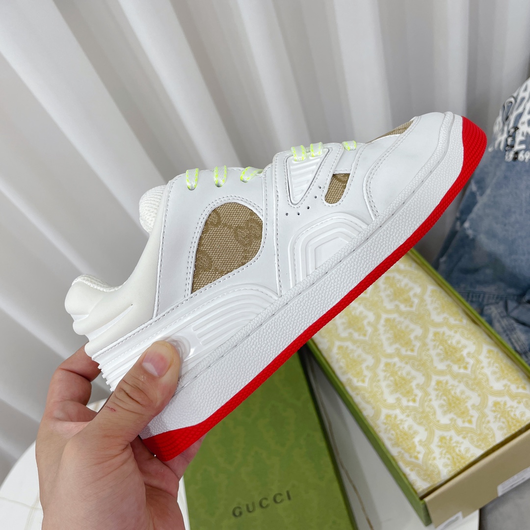Gucci  Basket Sneaker With Lnterlocking G  - PerfectKickZ