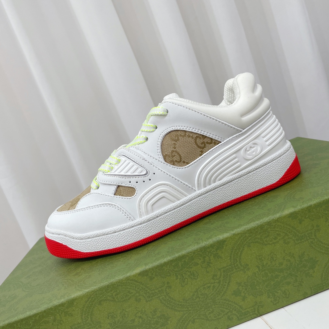 Gucci  Basket Sneaker With Lnterlocking G  - PerfectKickZ