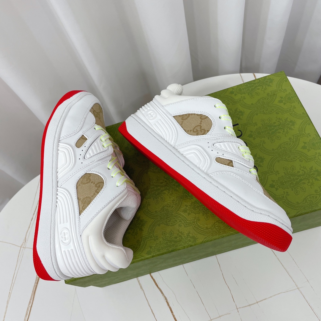 Gucci  Basket Sneaker With Lnterlocking G  - PerfectKickZ