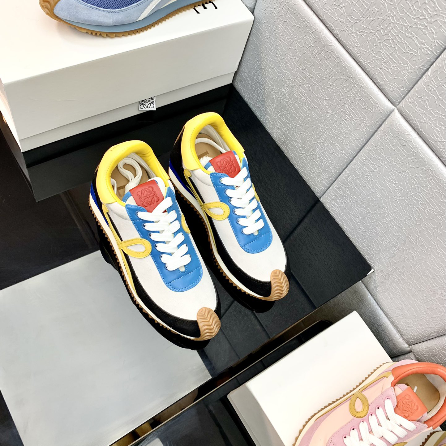 Loewe Flow Runner In Technical Mesh And Suede - PerfectKickZ