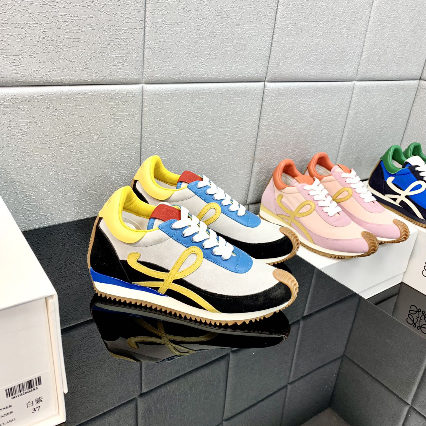 Loewe Flow Runner In Technical Mesh And Suede - PerfectKickZ