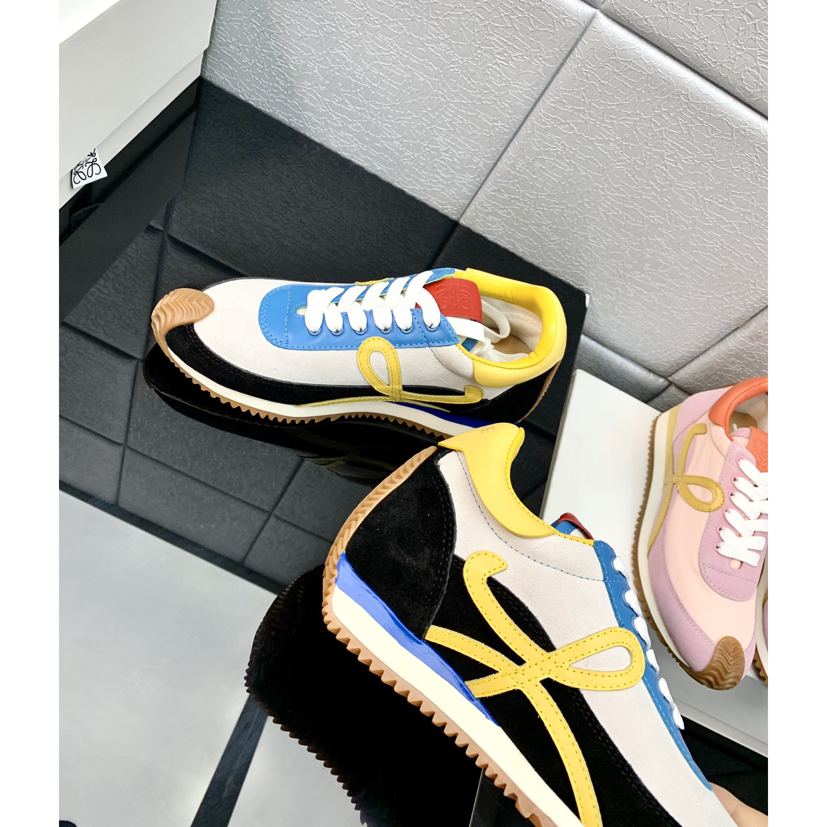 Loewe Flow Runner In Technical Mesh And Suede - PerfectKickZ