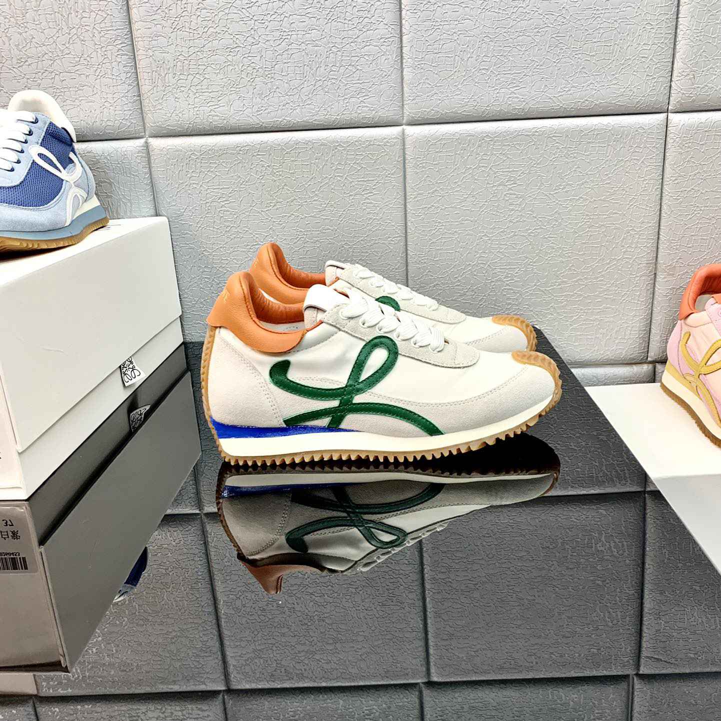 Loewe Flow Runner In Technical Mesh And Suede - PerfectKickZ