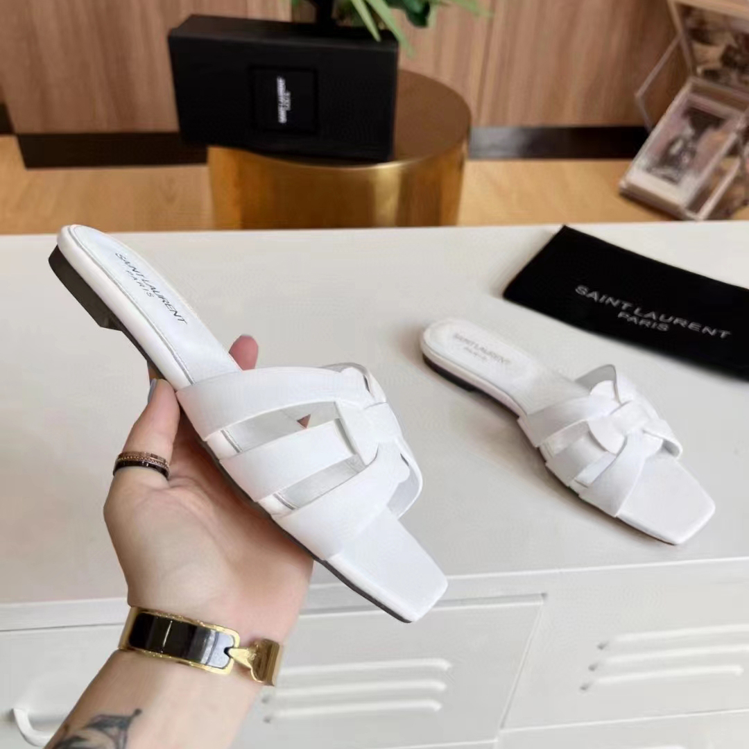 Saint Laurent Tribute Intertwing-Strap Sandals - PerfectKickZ