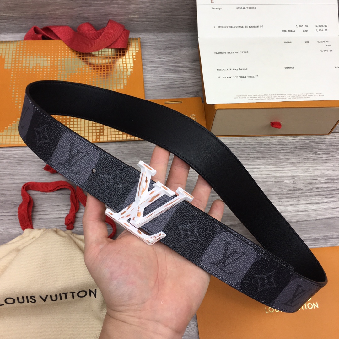 Louis Vuitton Squared LV 40mm Belt - PerfectKickZ