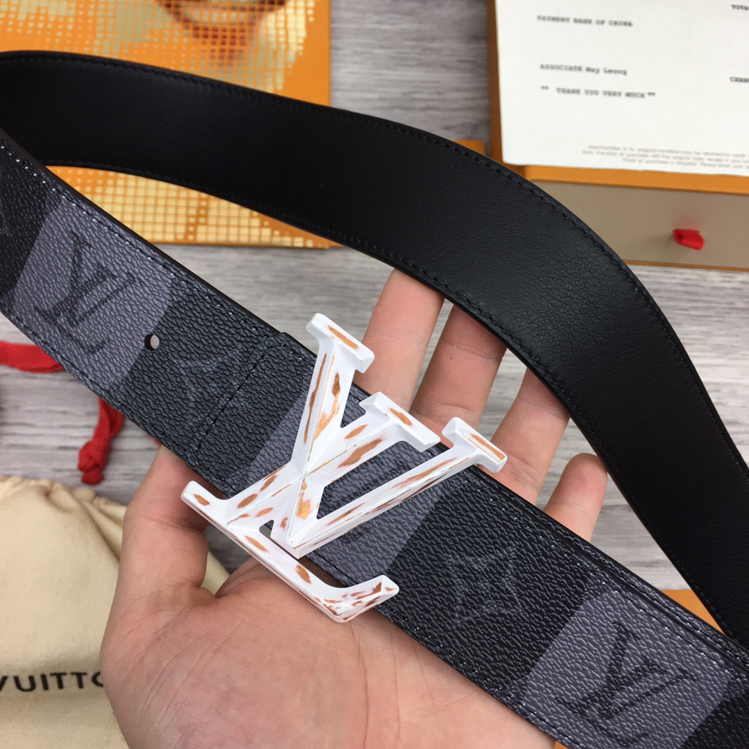 Louis Vuitton Squared LV 40mm Belt - PerfectKickZ