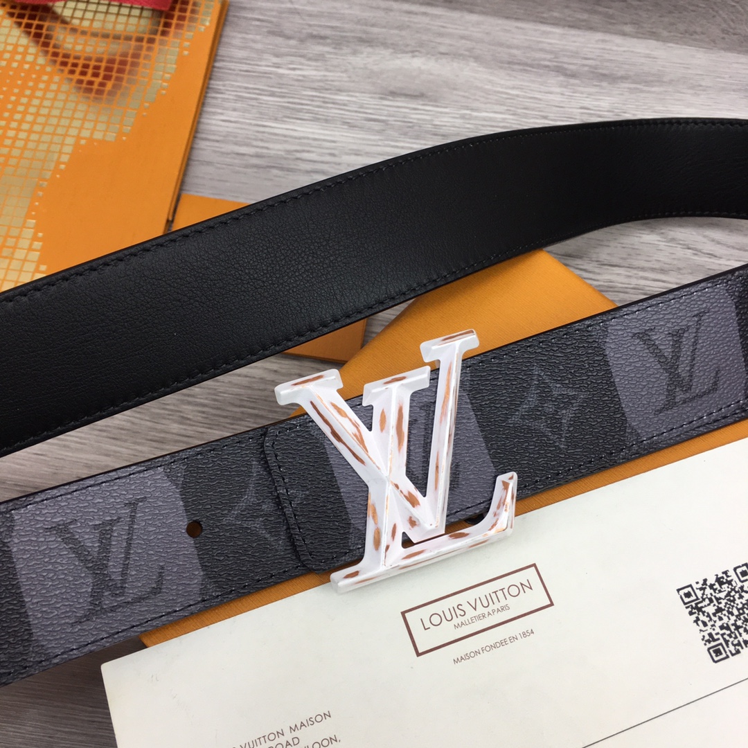 Louis Vuitton Squared LV 40mm Belt - PerfectKickZ