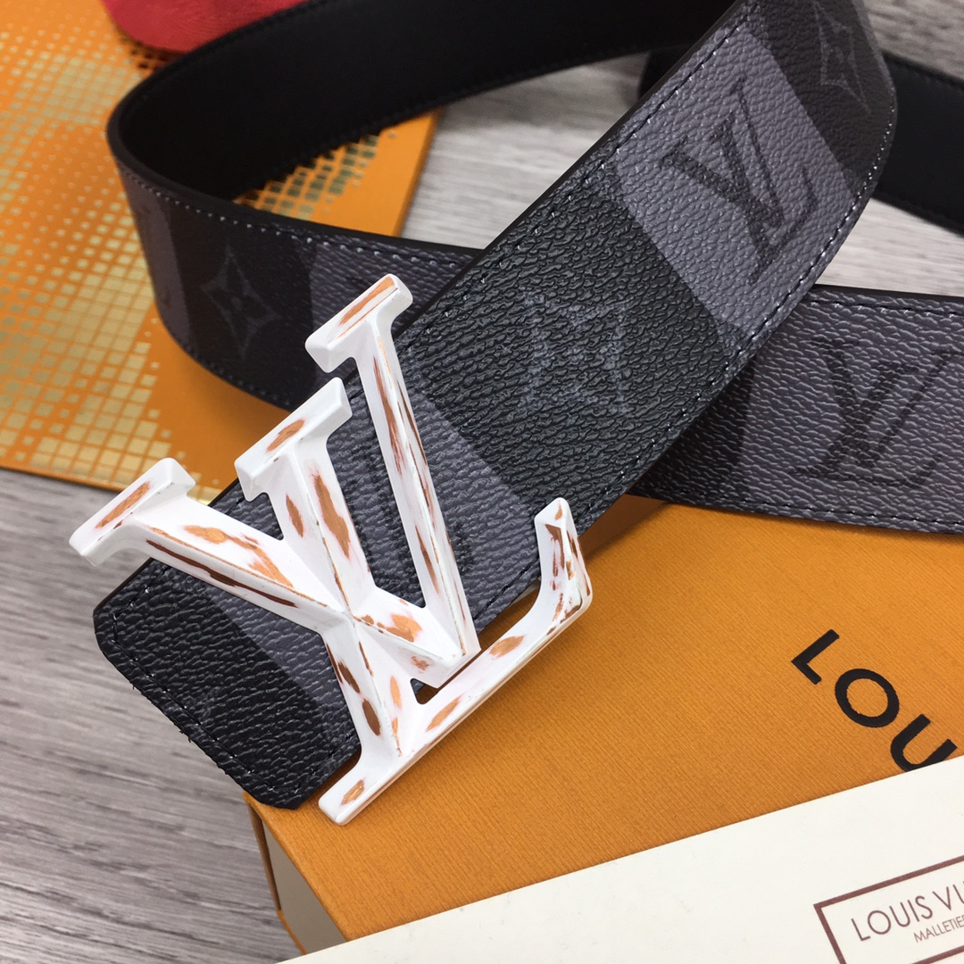 Louis Vuitton Squared LV 40mm Belt - PerfectKickZ