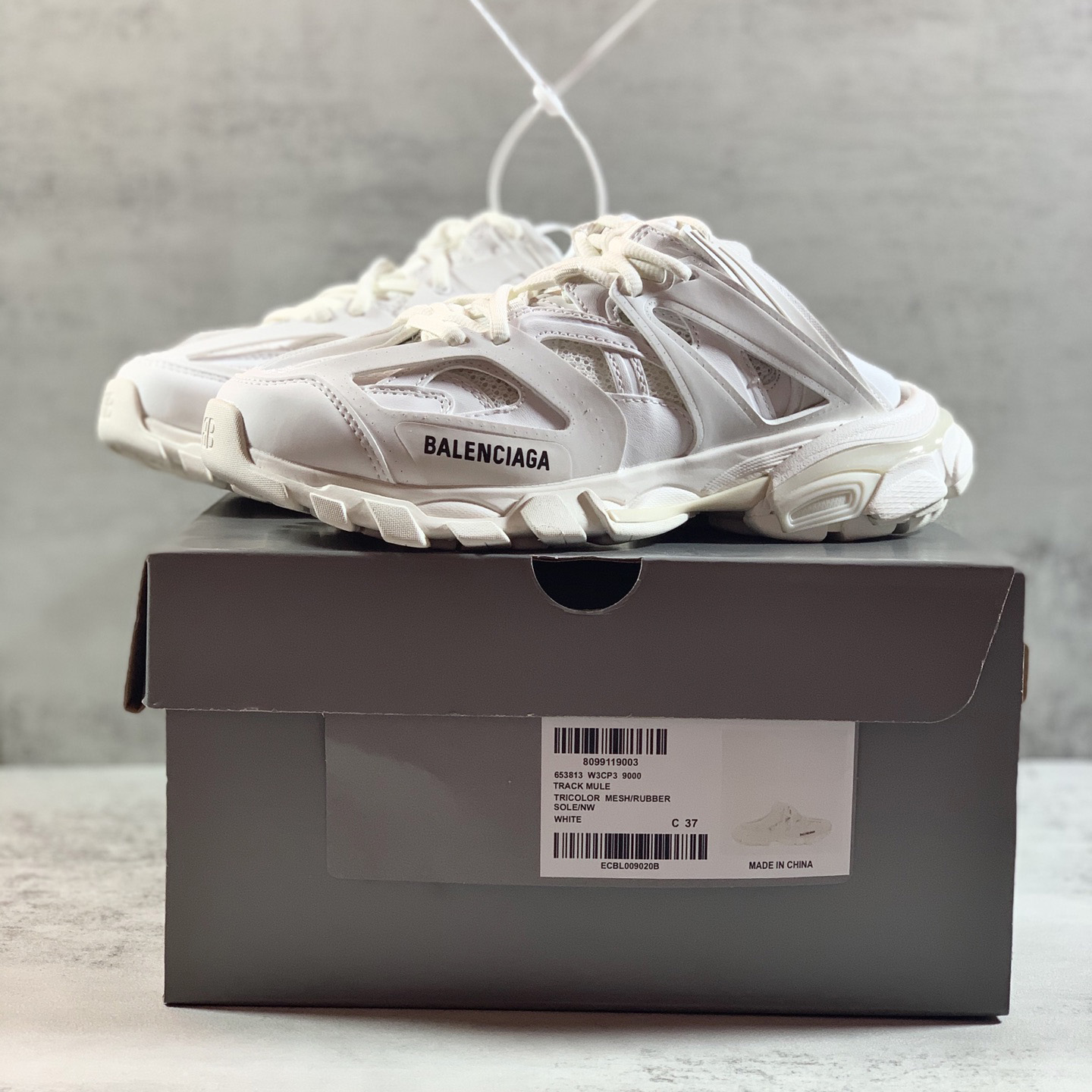 Balenciaga Track Mule In White - PerfectKickZ