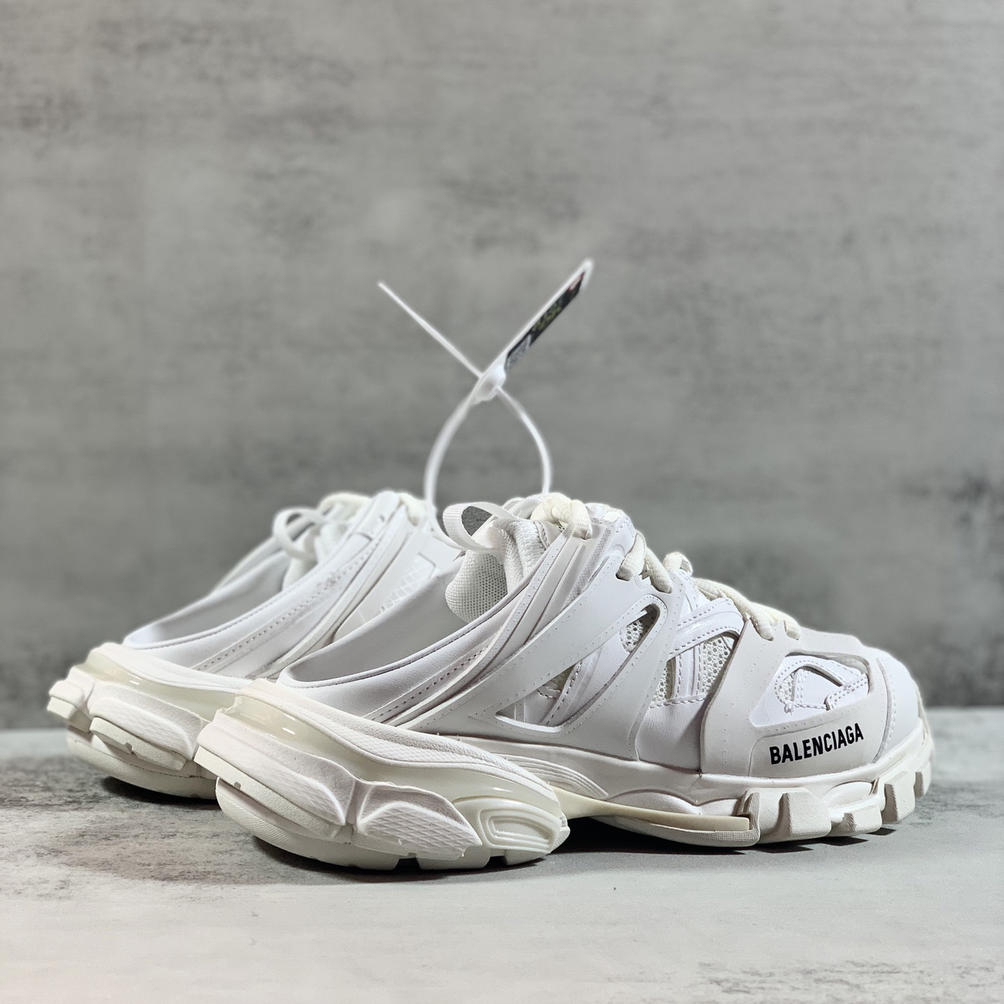Balenciaga Track Mule In White - PerfectKickZ