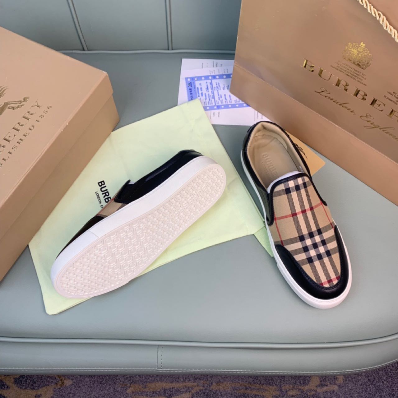 Burberry Vintage Check Loafers   - PerfectKickZ