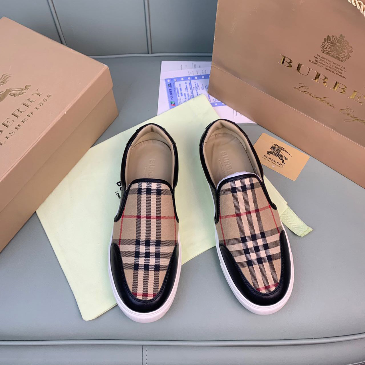 Burberry Vintage Check Loafers   - PerfectKickZ