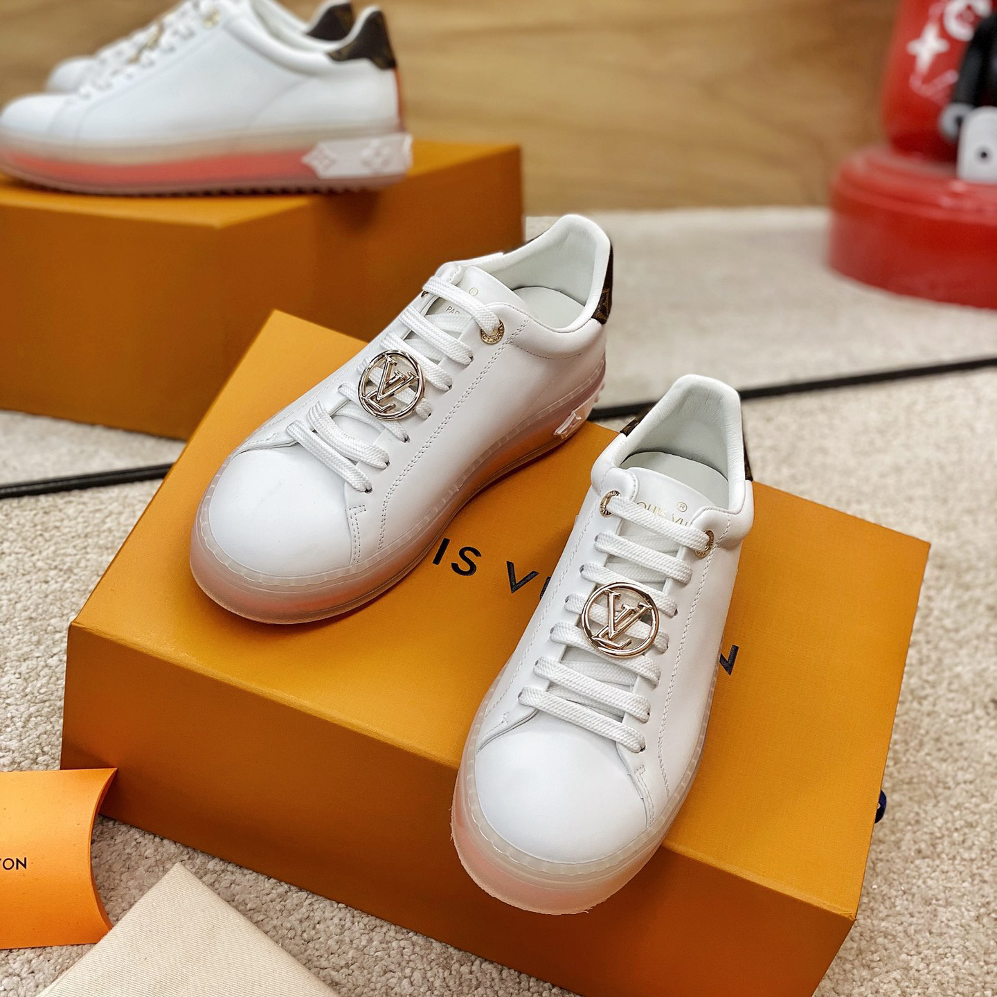 Louis Vuitton Logo Transparent Sole Sneaker  - PerfectKickZ