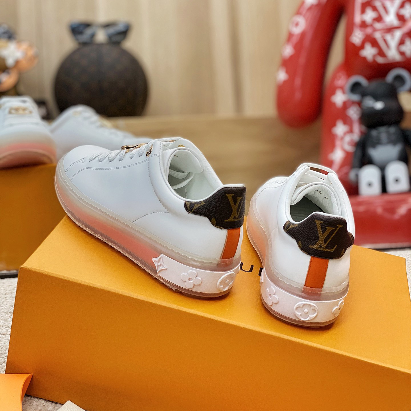 Louis Vuitton Logo Transparent Sole Sneaker  - PerfectKickZ
