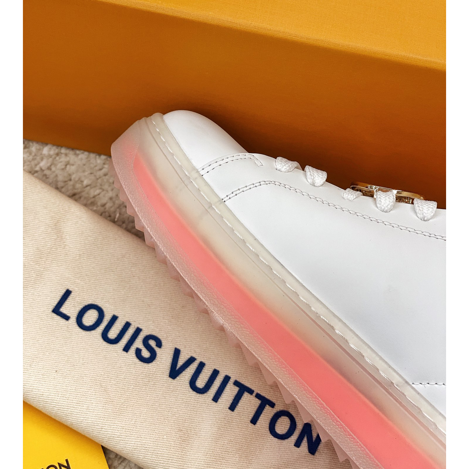 Louis Vuitton Logo Transparent Sole Sneaker  - PerfectKickZ