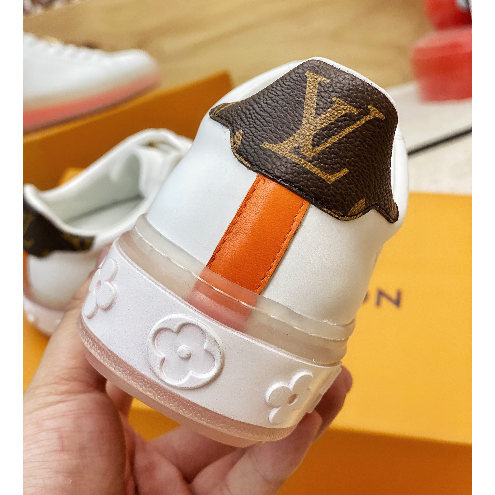 Louis Vuitton Logo Transparent Sole Sneaker  - PerfectKickZ