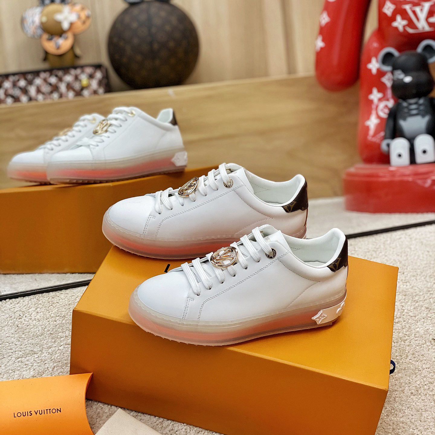 Louis Vuitton Logo Transparent Sole Sneaker  - PerfectKickZ