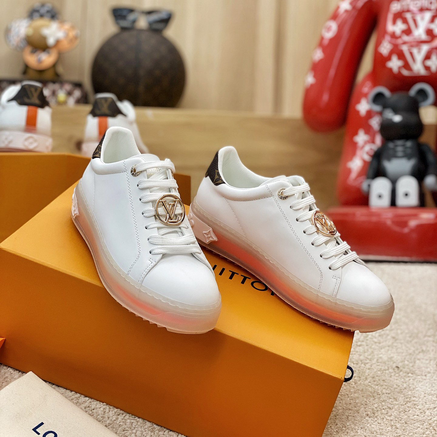 Louis Vuitton Logo Transparent Sole Sneaker  - PerfectKickZ