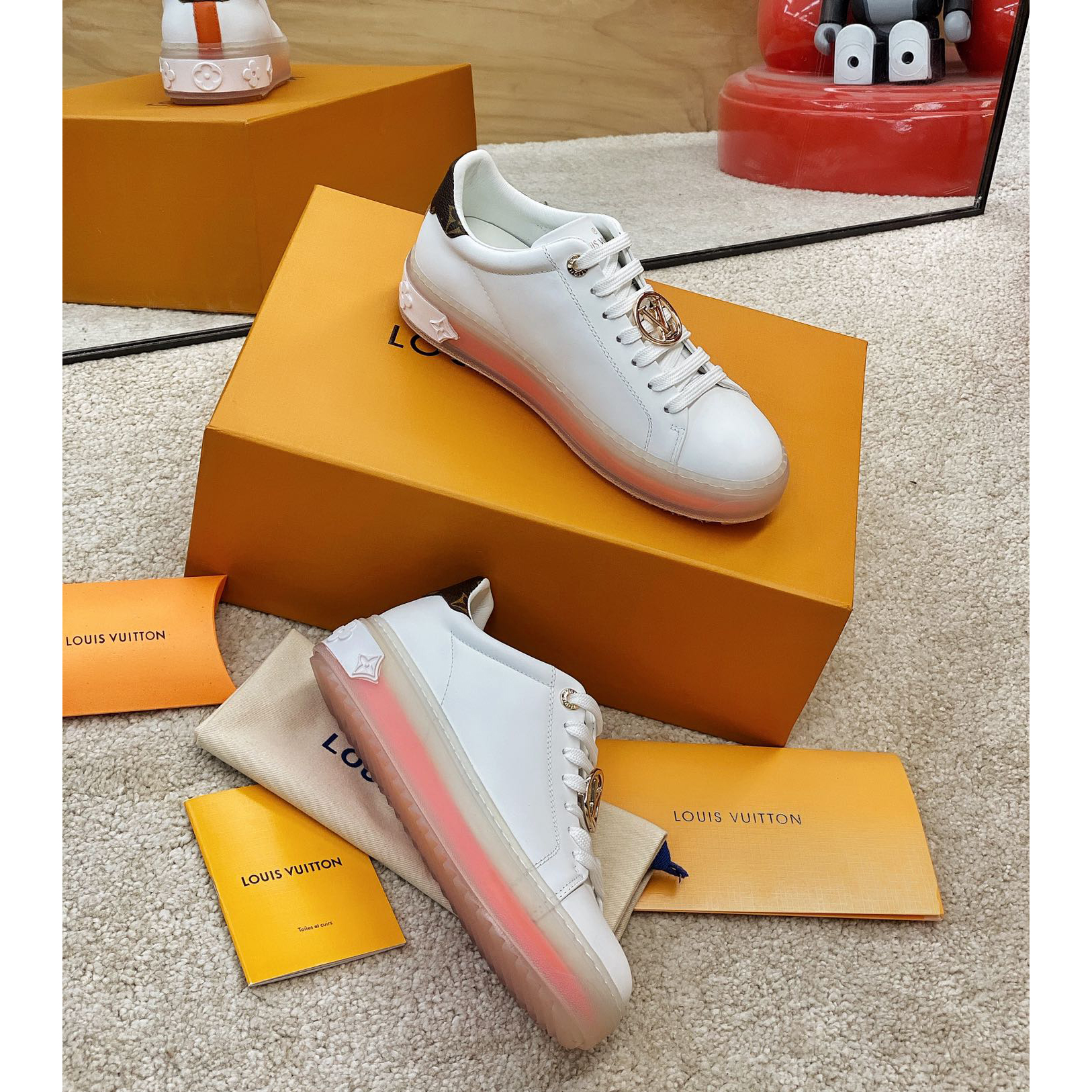 Louis Vuitton Logo Transparent Sole Sneaker  - PerfectKickZ