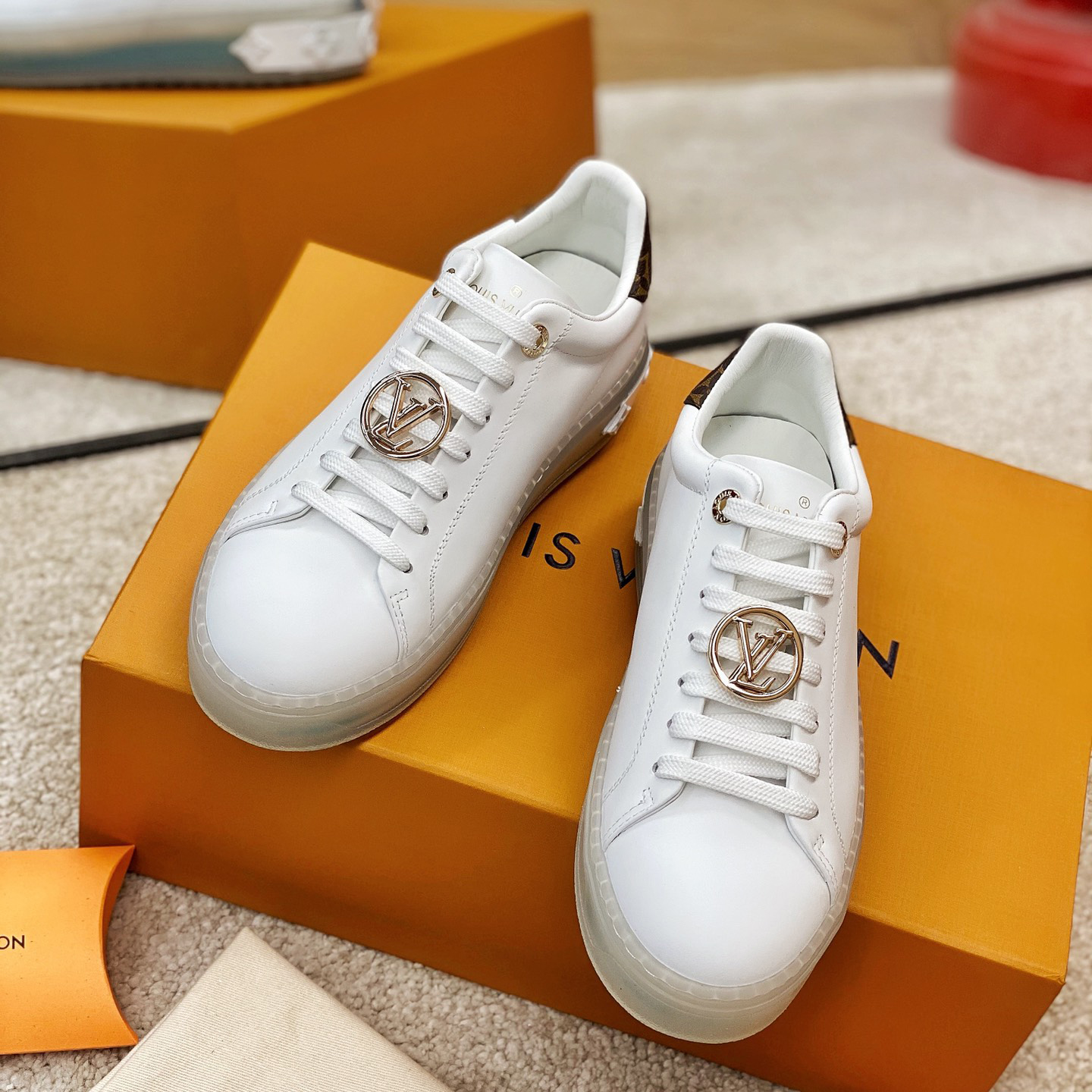 Louis Vuitton Logo Transparent Sole Sneaker  - PerfectKickZ