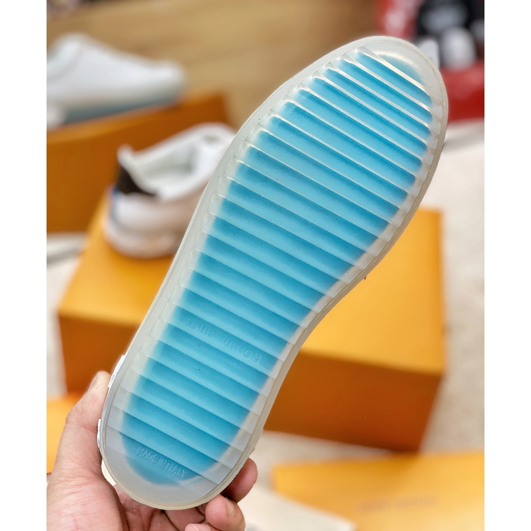 Louis Vuitton Logo Transparent Sole Sneaker  - PerfectKickZ