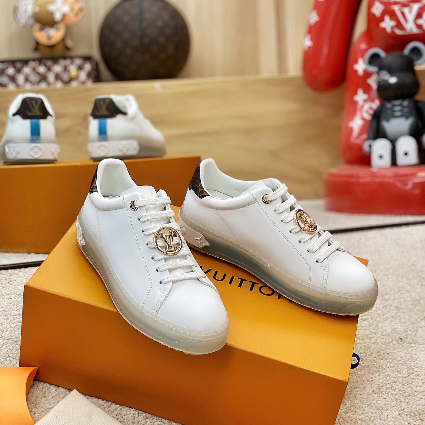 Louis Vuitton Logo Transparent Sole Sneaker  - PerfectKickZ