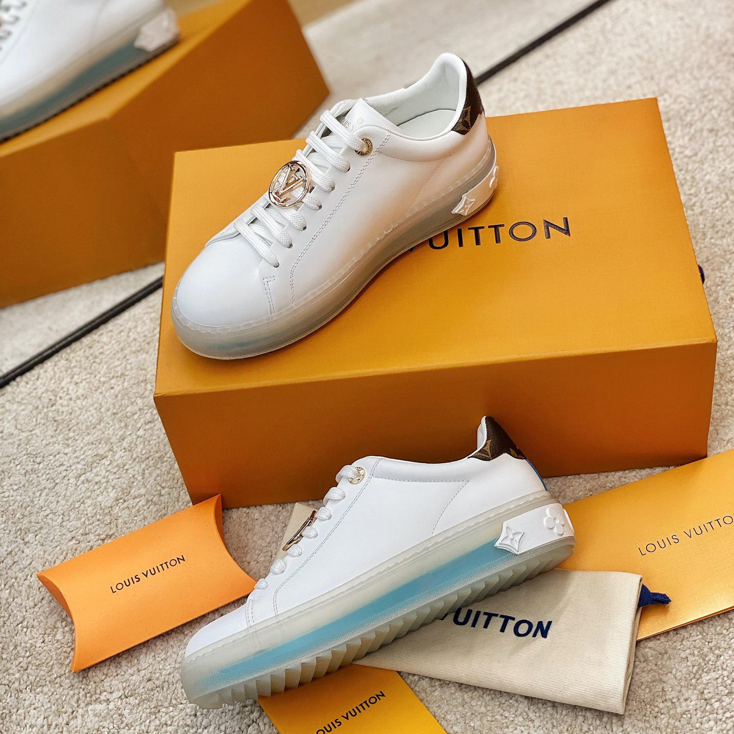 Louis Vuitton Logo Transparent Sole Sneaker  - PerfectKickZ