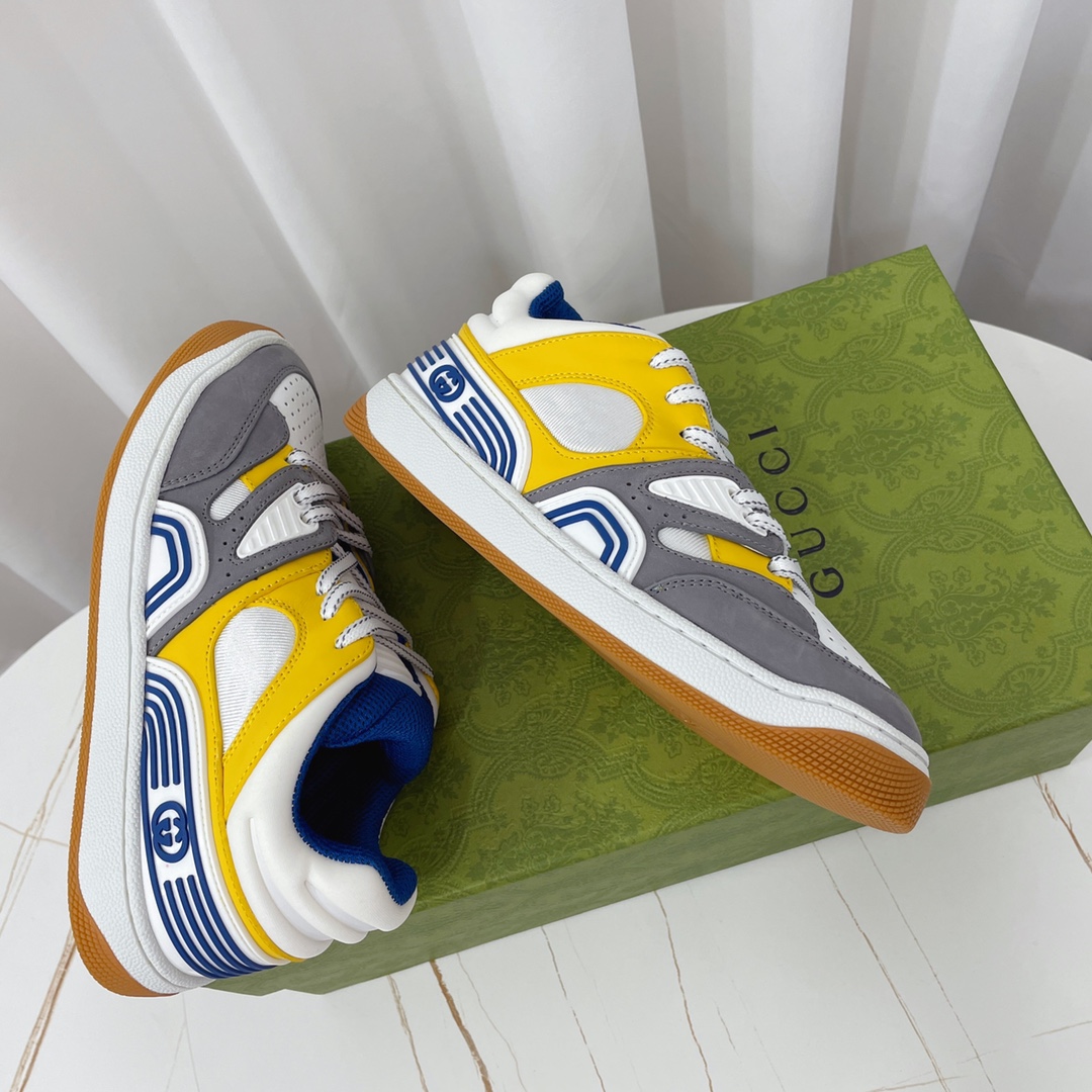 Gucci  Basket Sneaker With Lnterlocking G  - PerfectKickZ