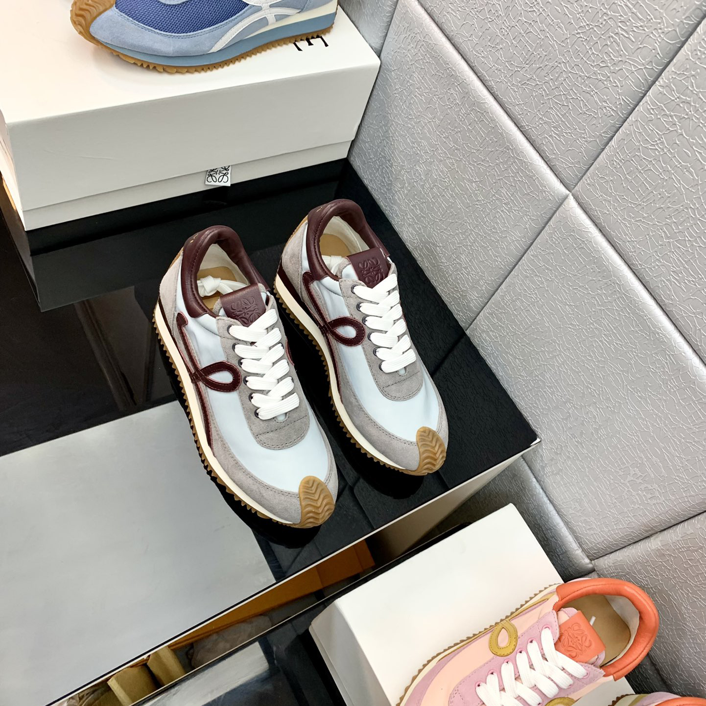 Loewe Flow Runner In Technical Mesh And Suede - PerfectKickZ