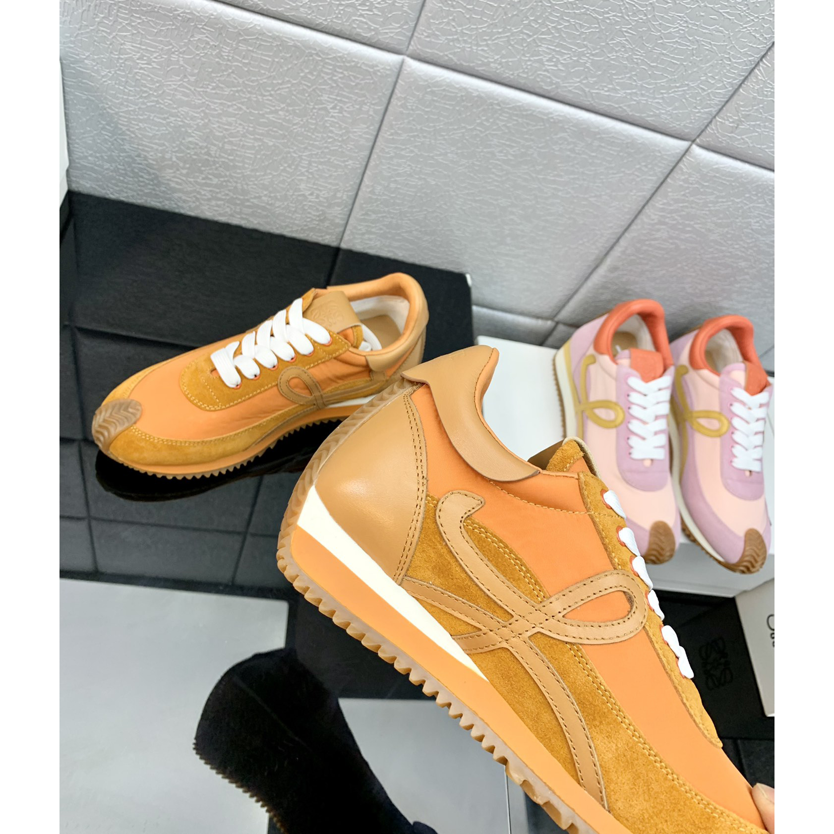 Loewe Flow Runner In Technical Mesh And Suede - PerfectKickZ