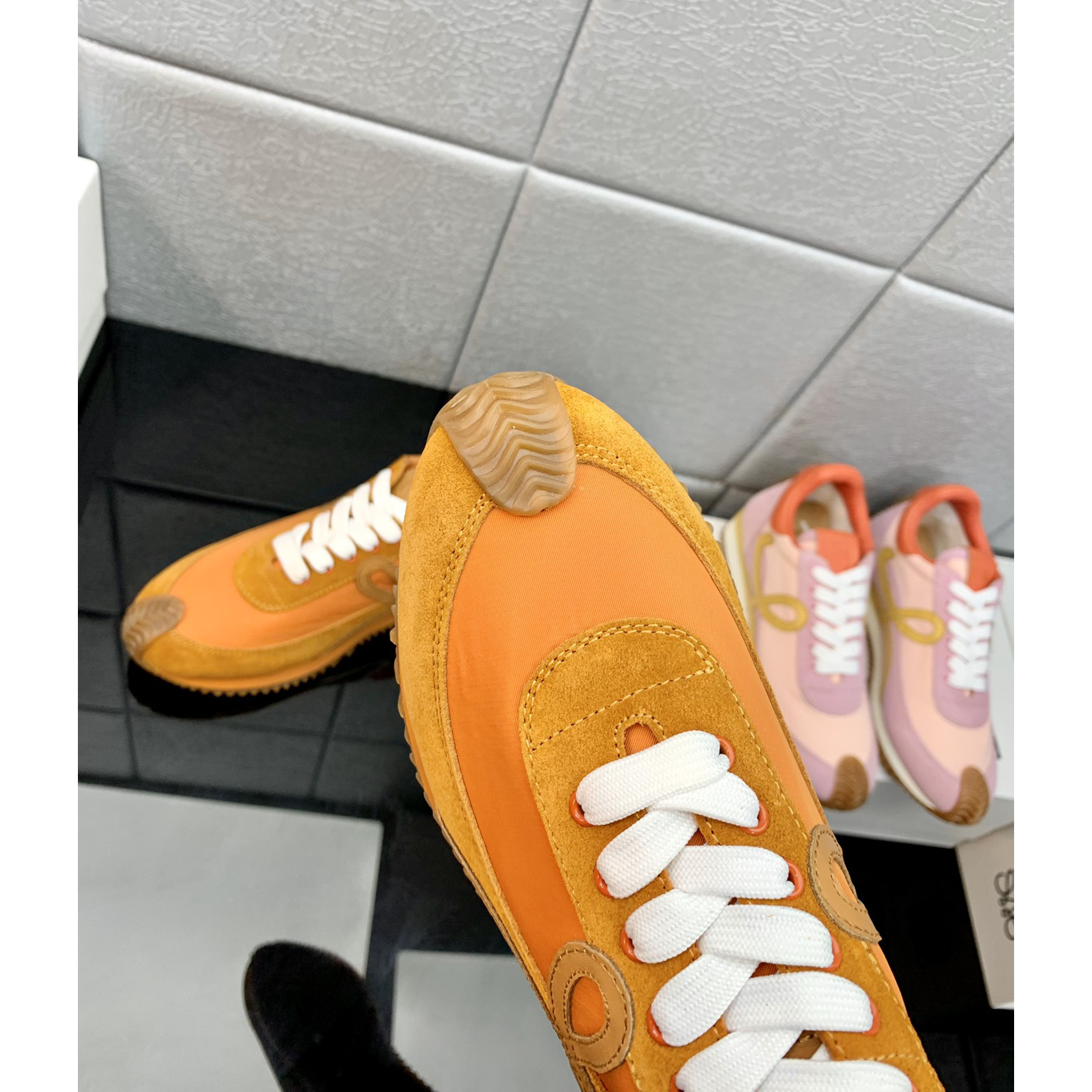 Loewe Flow Runner In Technical Mesh And Suede - PerfectKickZ