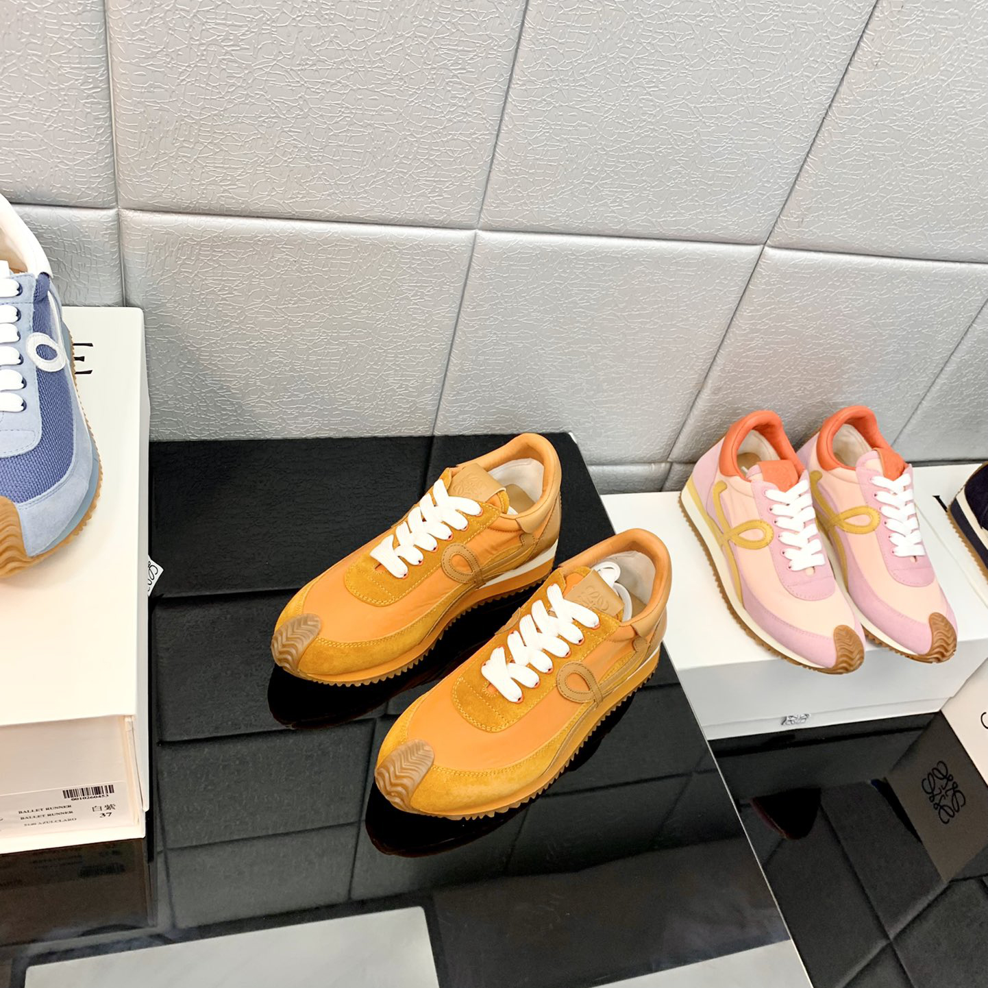 Loewe Flow Runner In Technical Mesh And Suede - PerfectKickZ