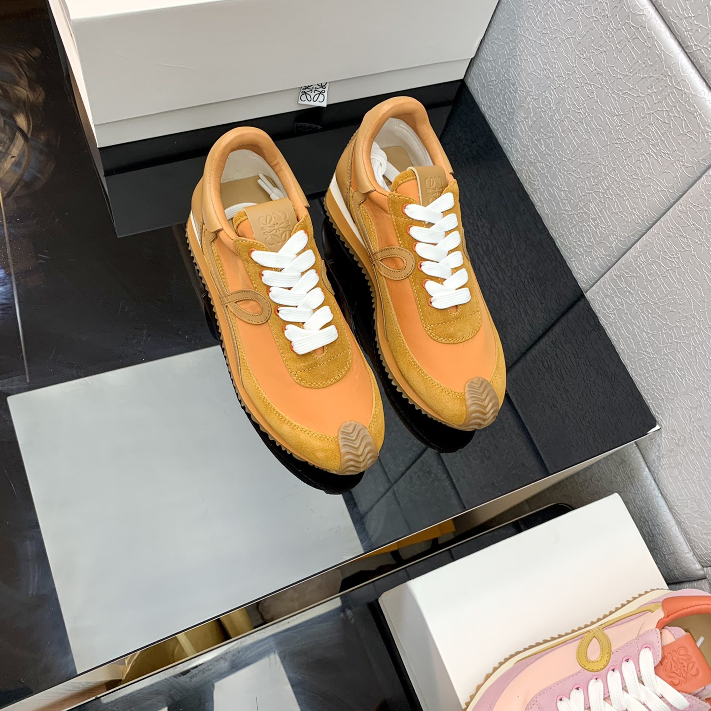 Loewe Flow Runner In Technical Mesh And Suede - PerfectKickZ