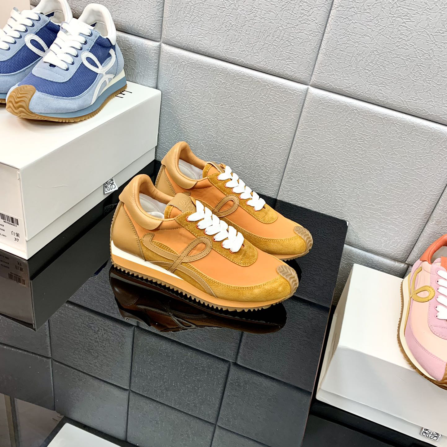 Loewe Flow Runner In Technical Mesh And Suede - PerfectKickZ