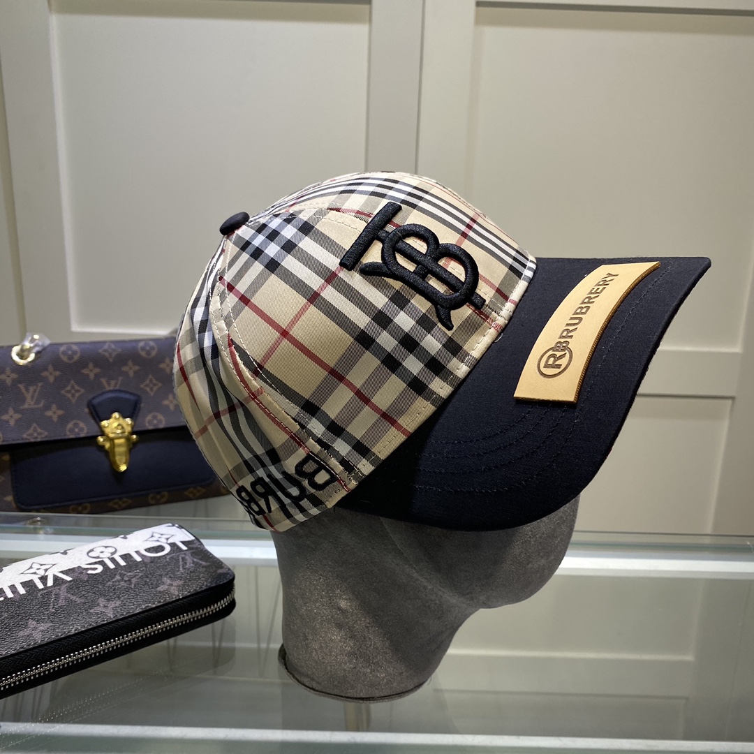 Burberry Monogram Motif Icon Stripe Baseball Cap - 