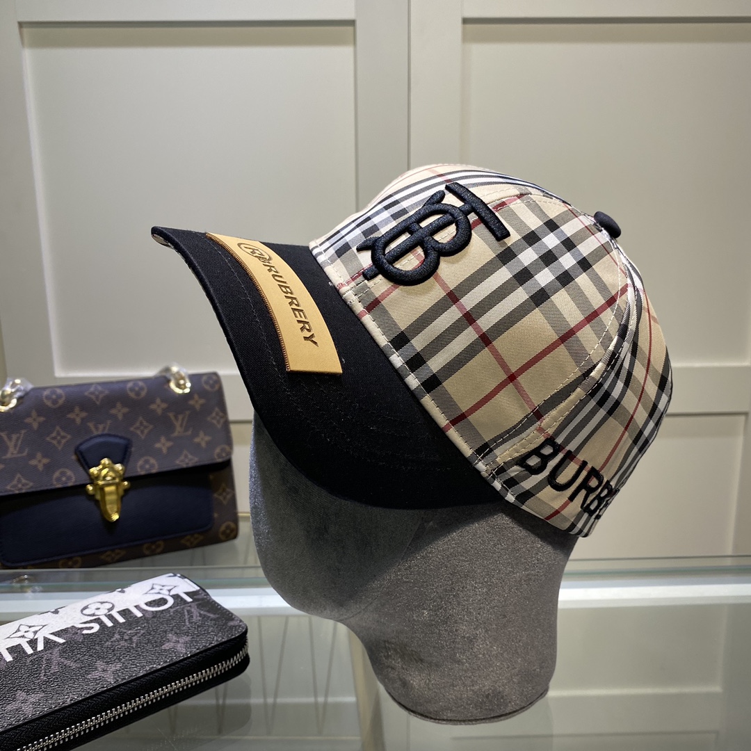 Burberry Monogram Motif Icon Stripe Baseball Cap - 