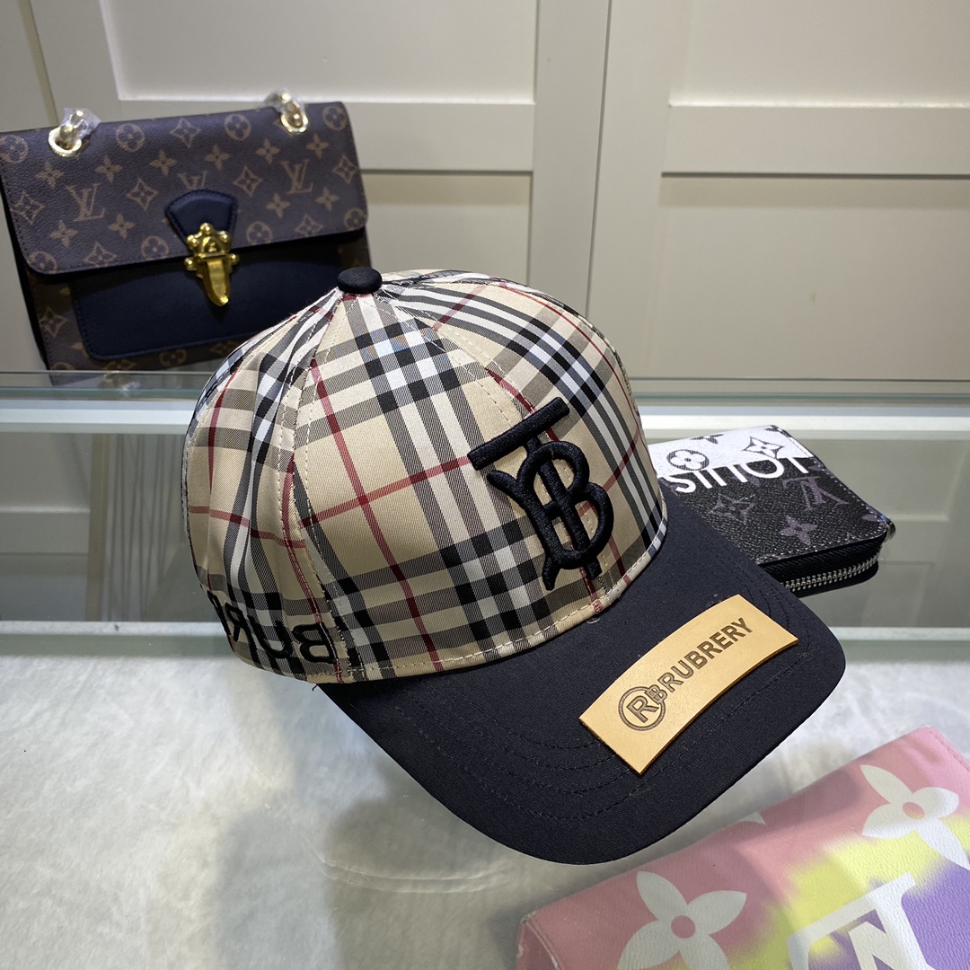 Burberry Monogram Motif Icon Stripe Baseball Cap - 