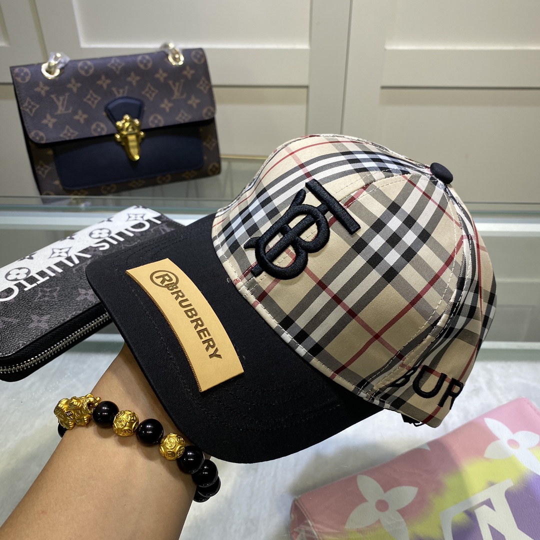 Burberry Monogram Motif Icon Stripe Baseball Cap - PerfectKickZ
