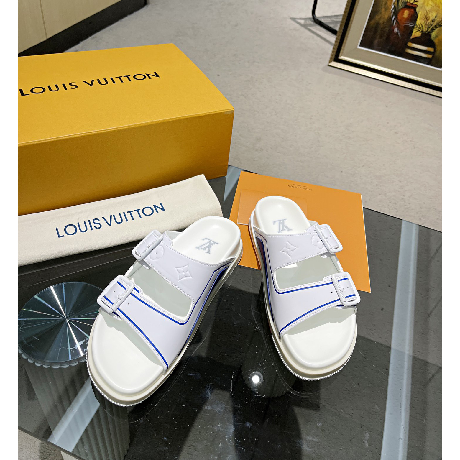 Louis Vuitton Men's Trainer Slippers - PerfectKickZ
