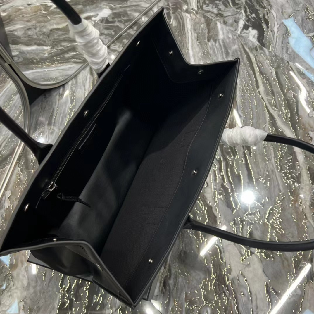 Saint Laurent Rive Gauche Small Tote Bag In Smooth Leather(39-31-18cm) - PerfectKickZ